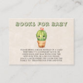 Leuke Cactus Succulent Boeken voor Baby Visitekaartje (Voorkant)