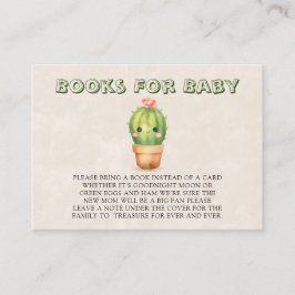Leuke Cactus Succulent Boeken voor Baby Visitekaartje