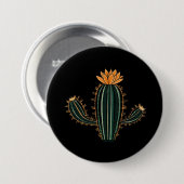 Leuke Cactus Woestijn Plant Ontwerp - Grote Knop Ronde Button 7,6 Cm (Voorkant /achterkant)