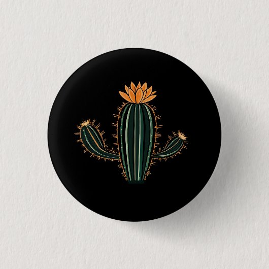 Leuke Cactus Woestijn Plant Ontwerp - Kleine Knop Ronde Button 3,2 Cm (Voorkant)