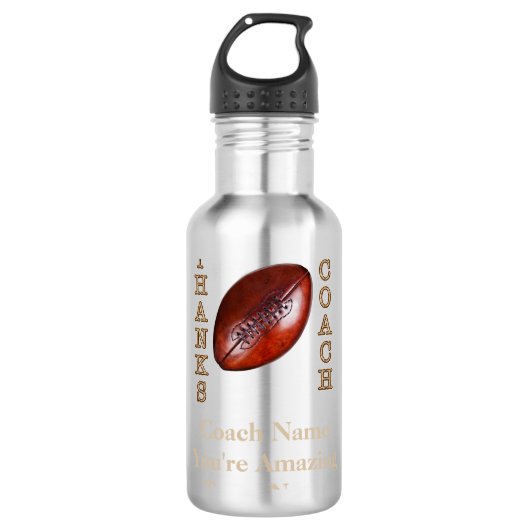 Leuke cadeau-ideeën voor voetbalcoaches PERSONALIZ Waterfles (Voorkant)