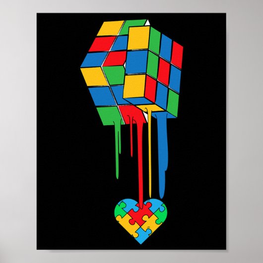 Leuke cadeau voor autisme bewustzijn poster (Voorkant)