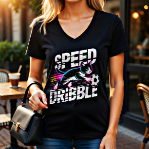 Leuke cadeau voor voetbal- en katteliefhebbers t-shirt