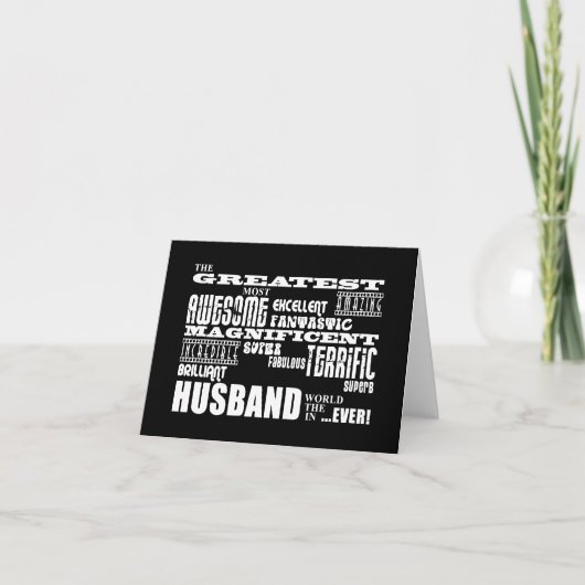 Leuke cadeaus voor echtgenoten: Grootste echtgenoo Kaart (Voorkant)