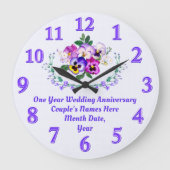 Leuke cadeaus voor haar 1-jarig jubileum, ELK jaar Grote Klok (Voorkant)