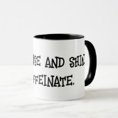 Leuke cafeïnehoudende offerte mok (Voorkant rechts)