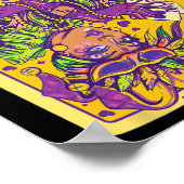 Leuke Cajun Queen of Hearts Mardi Gras Design Poster (Hoek)