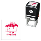 Leuke cake Goed gedaan leraar stempel (In situ)