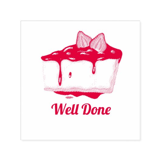 Leuke cake Goed gedaan leraar stempel (Design)