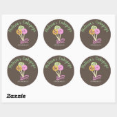 Leuke Cakepop Logo Banner Zelfgemaakte Bakkerij Sw Ronde Sticker (Vel)