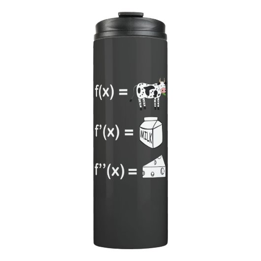 Leuke Calculus Afgeleide Cowculus Terug naar Schoo Thermosbeker (Voorkant)