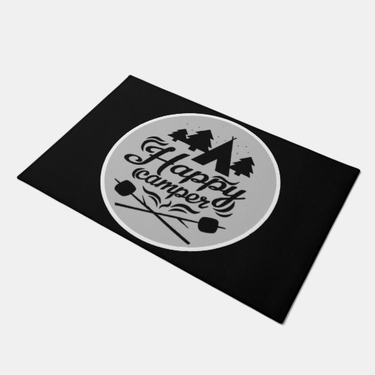 leuke camper word kunst deurmat (Schuin)