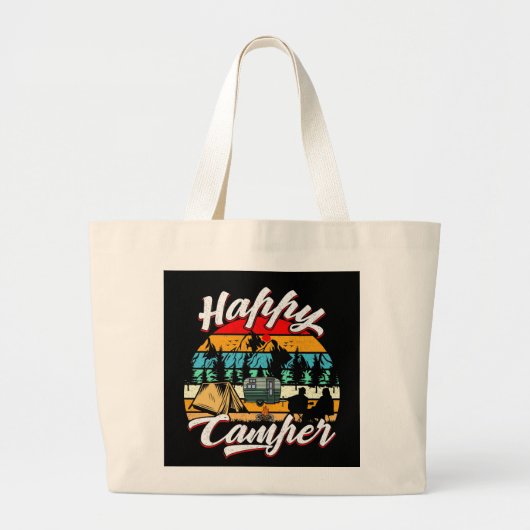 leuke camper word kunst grote tote bag (Voorkant)