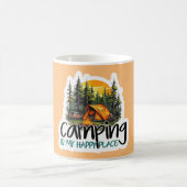 Leuke Camping is Mijn Gelukkige Plek Reizen Koffiemok (Center)