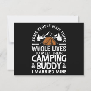 Leuke campingmaatjes cadeau voor mannen vrouwen gr briefkaart