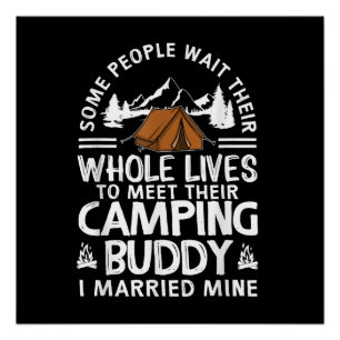Leuke campingmaatjes cadeau voor mannen vrouwen gr perfect poster