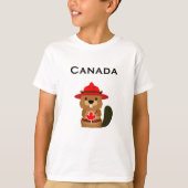 Leuke Canada Bever met esdoornblad Licht-Kleur T-shirt (Voorkant)