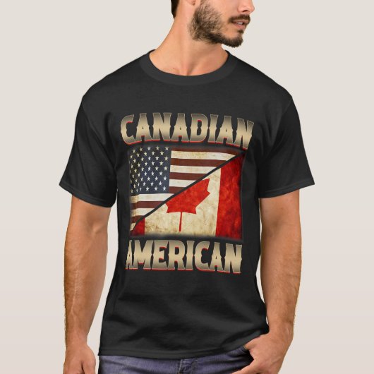 Leuke Canada Day Canadese Amerikaanse Canadese Ame T-shirt (Voorkant)