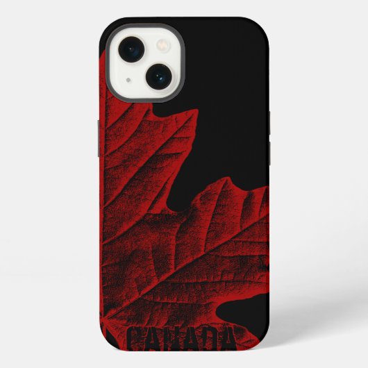 Leuke Canada iPhone Hoezen Canada Maple Leaf Hoeze Hoesje (Achterkant)