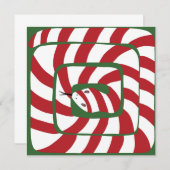 Leuke Candy Cane Rode Gestreepte Abstracte Snake (Voorkant / Achterkant)