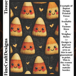 Leuke Candy Corn Herhalingsontwerp DW1 Decoupage Tissuepapier