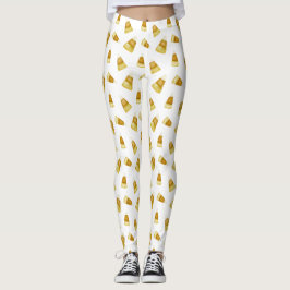 Leuke Candy Corn Oktober Halloween Party Wit Leggings
