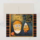 Leuke Candy Corn Sweet Spooky Halloween Briefkaart (Voorkant / Achterkant)