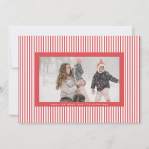 Leuke Candy Rode Kerst Pin Streep Foto Feestdagenkaart