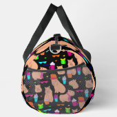 Leuke capibara grappig dier zwart plunjezak (Rechts)