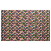 Leuke capibara grappig dier zwart stof (Yard (91,4 cm))