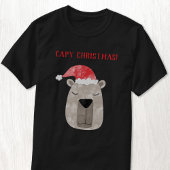 Leuke Capybara gepersonaliseerde kerst T-shirt
