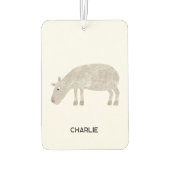 Leuke Capybara gepersonaliseerde naam Luchtverfrisser (Achterkant)