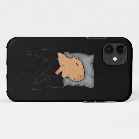 Leuke Capybara Gift Vrouwen Kinder Slapen Capybara Case-Mate iPhone Case (Achterkant (horizontaal))