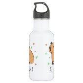 Leuke Capybara Kinder School Waterfles (Achterkant)
