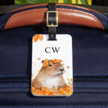 Leuke Capybara Lover gepersonaliseerd Monogram