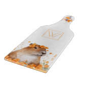Leuke Capybara Lover Gift Gepersonaliseerd Monogra Snijplank (Hoek)