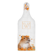 Leuke Capybara Lover Gift Gepersonaliseerd Monogra Snijplank (Voorkant)