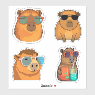 Leuke capybara sticker pack