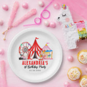 Leuke Carnaval Circus Festival Show Kids Verjaarda Papieren Bordje (Feest)