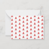 Leuke Carnaval Circus Tent Clowns Ballonnen Kinder Notitiekaartje (Achterkant)