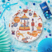 Leuke Carnaval Kinderen Verjaardagscircus Patroon Papieren Bordje (Feest)