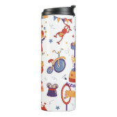 Leuke Carnaval Kinderen Verjaardagscircus Patroon Thermosbeker (Gedraaid links)