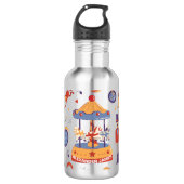 Leuke Carnaval Kinderen Verjaardagscircus Patroon  Waterfles (Voorkant)