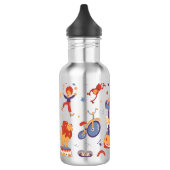 Leuke Carnaval Kinderen Verjaardagscircus Patroon  Waterfles (Links)
