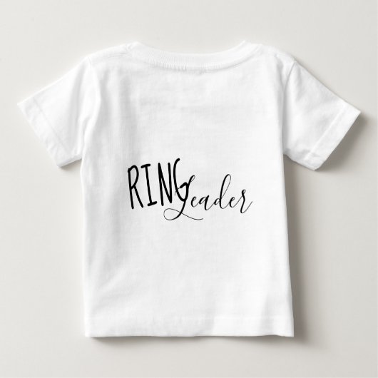 Leuke carnaval partij ring leider shirt (Achterkant)