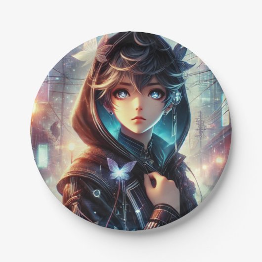 Leuke cartoon afbeeldingen papieren bordje (Voorkant)