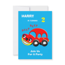 Leuke Cartoon Auto Thema Verjaardag