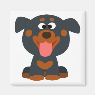 Leuke Cartoon Baby Rottweiler Magnet