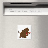 Leuke Cartoon Beaming Wild Boar Magnet (Insitu (Vaatwasser))