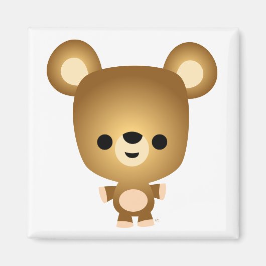 Leuke Cartoon Beer Cub Magnet (Voorkant)